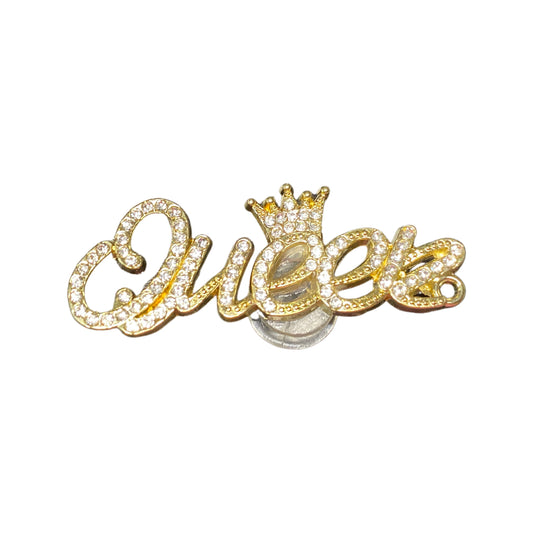 queen croc charm
