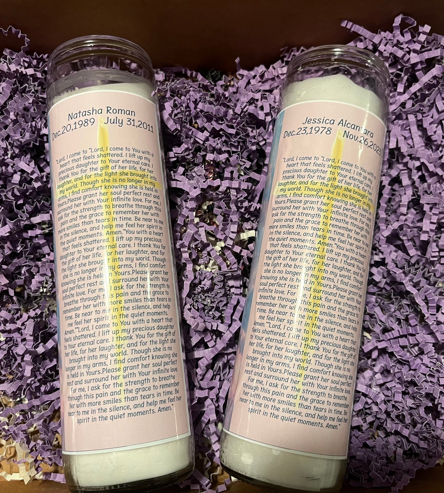 Each candle is handcrafted with intention, prayer, and purpose. Whether you’re seeking protection, love, healing, or abundance, these candles are designed to align your energy with your desires.

Infused with spiritual meaning and customized just for you