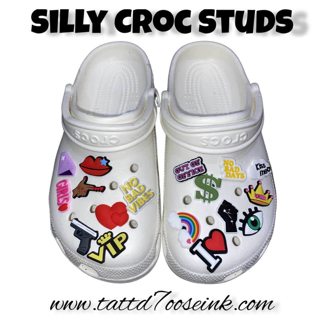 silly croc charms