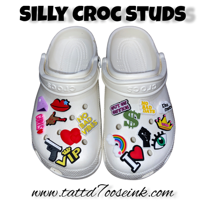 silly croc charms